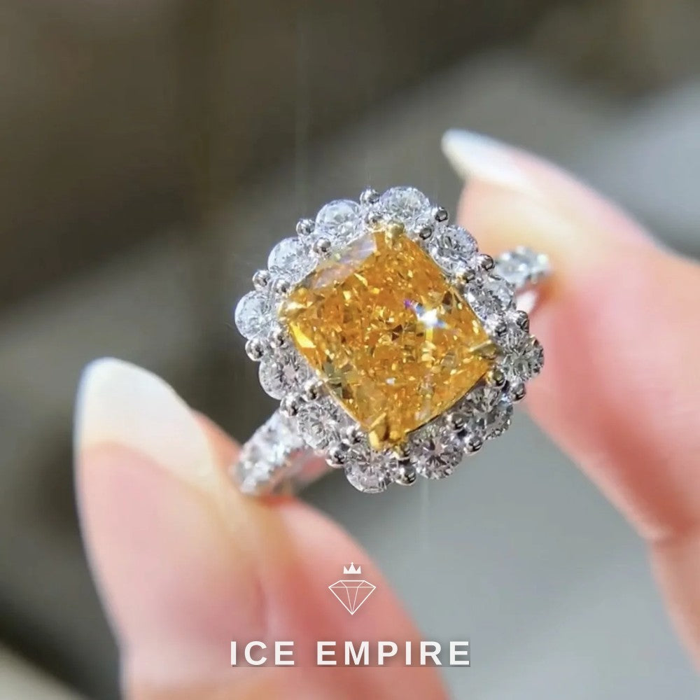 Iced Out Gold Plated Lab Grown Diamond Ring