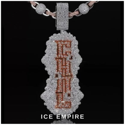 Iced Out Cross 925 Silver Moissanite Pendant