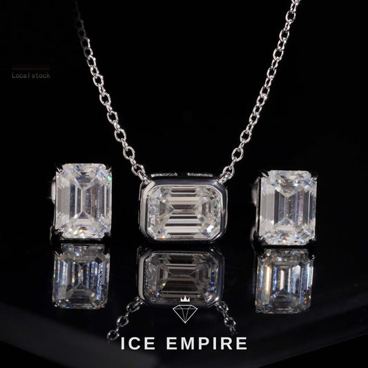 Iced Out Gold Plated Moissanite Pendant