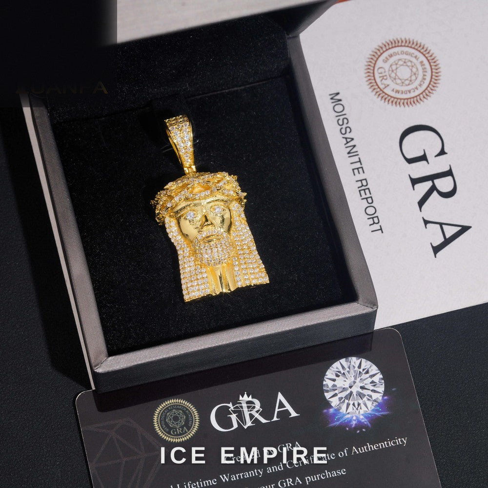 Iced Out 925 Silver Pendant