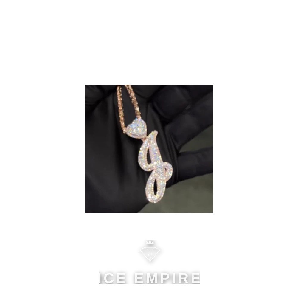 Iced Out Baguette Rose Gold Plated Cuban Chain