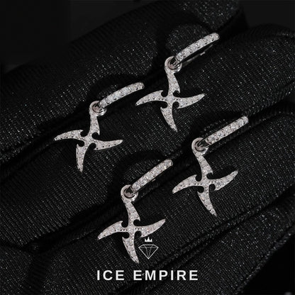 Iced Out 925 Silver Moissanite Earrings