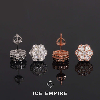 Iced Out Gold Plated Moissanite Earrings