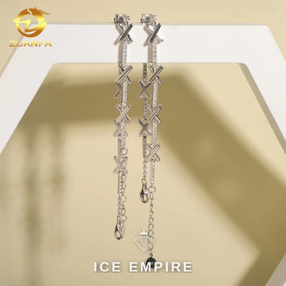 Iced Out 925 Silver Moissanite Bracelet