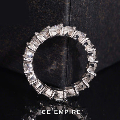 Iced Out 925 Silver Lab Grown Diamond Ring