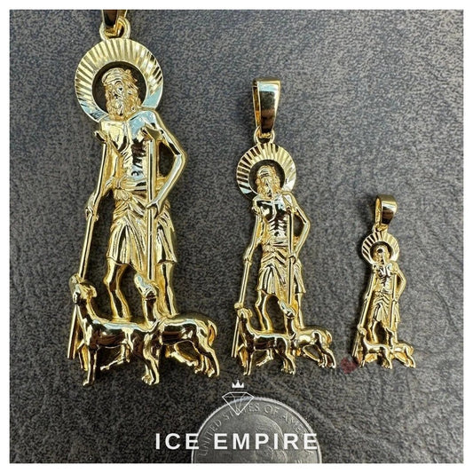 Iced Out Gold Plated Moissanite Pendant