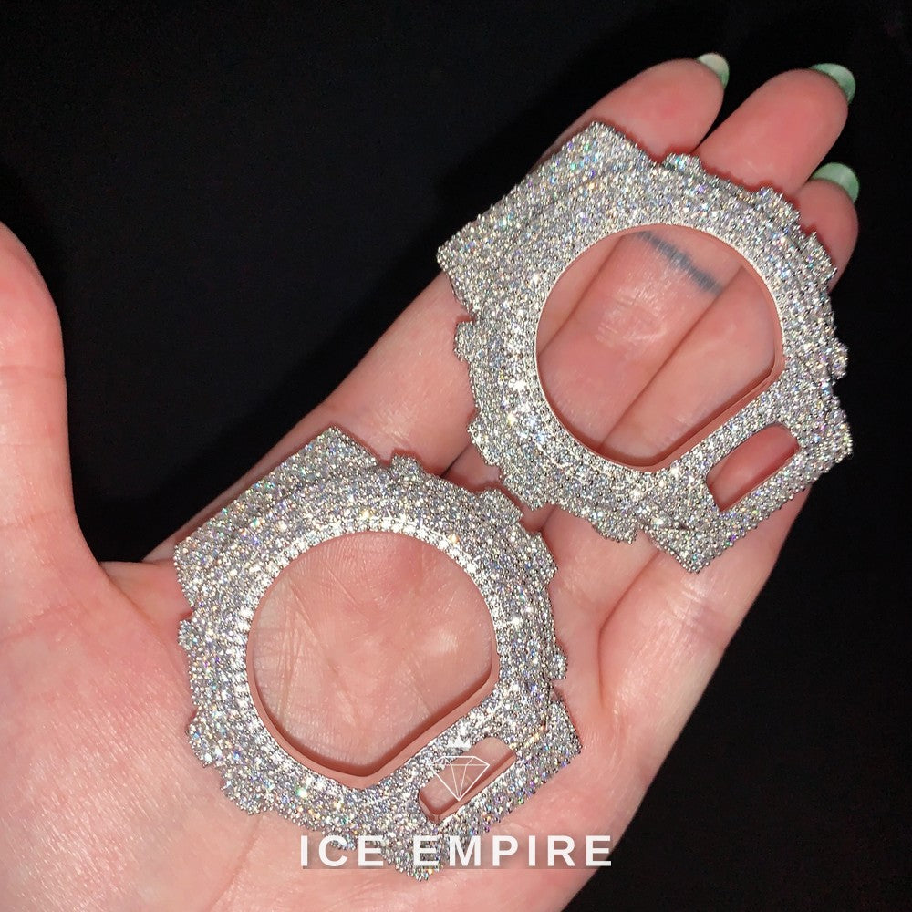 Iced Out 925 Silver Moissanite Watch