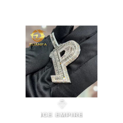 Iced Out Baguette Rose Gold Plated Pendant