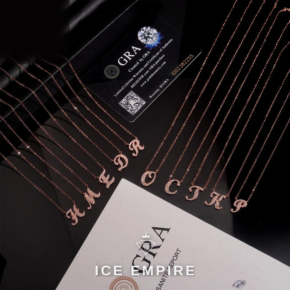 Iced Out Rose Gold Plated Moissanite Cuban Chain