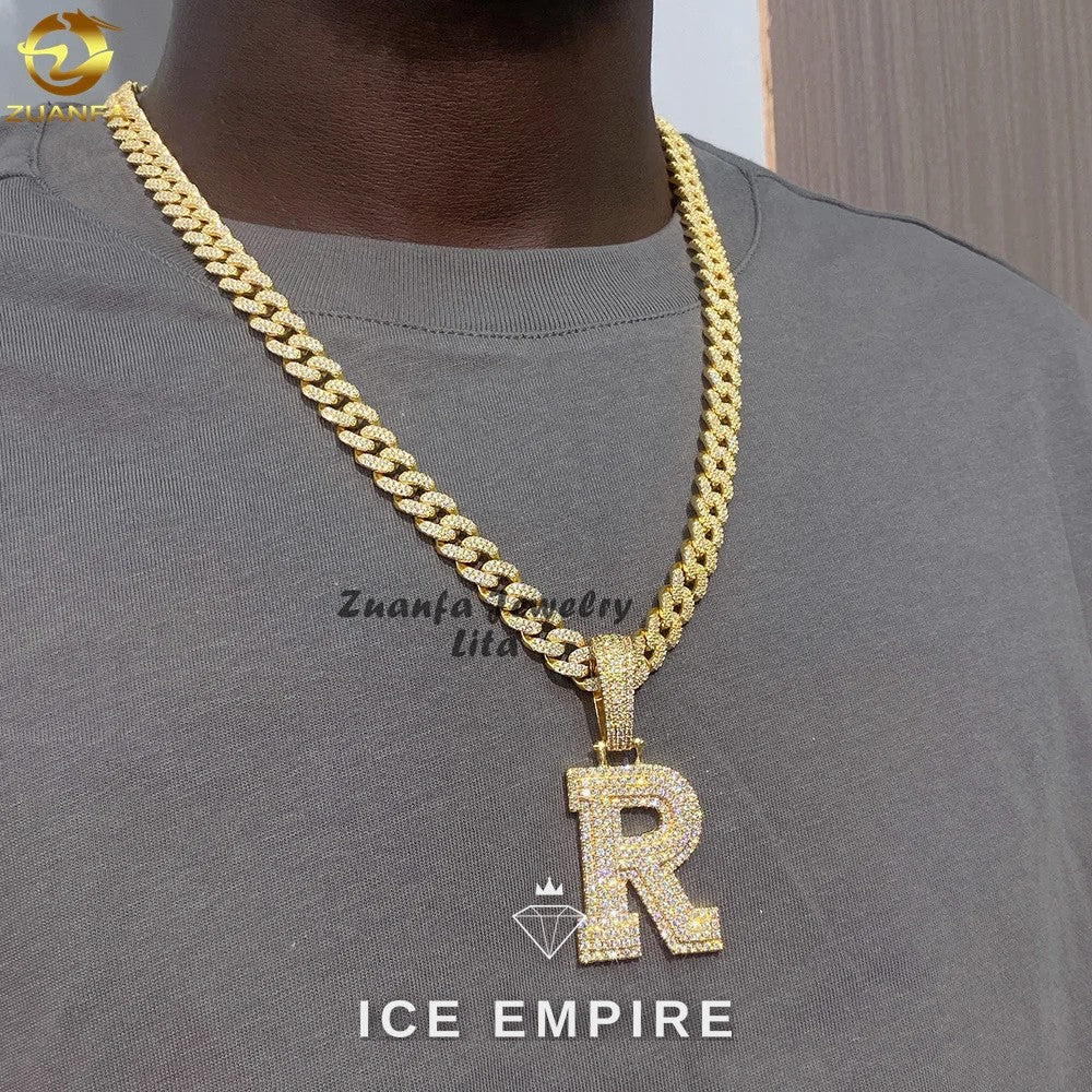 Iced Out 925 Silver Pendant