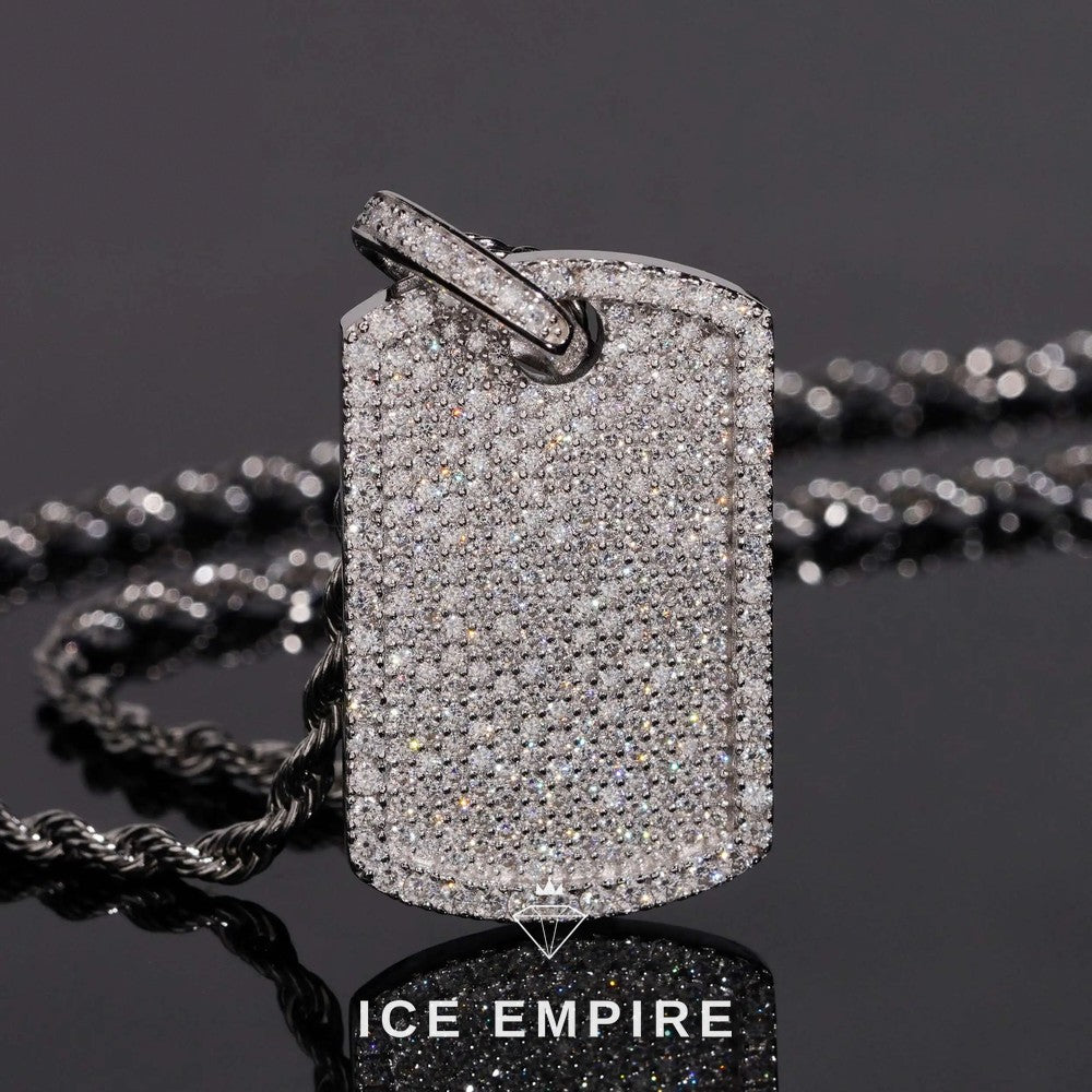 Iced Out 925 Silver Lab Grown Diamond Pendant