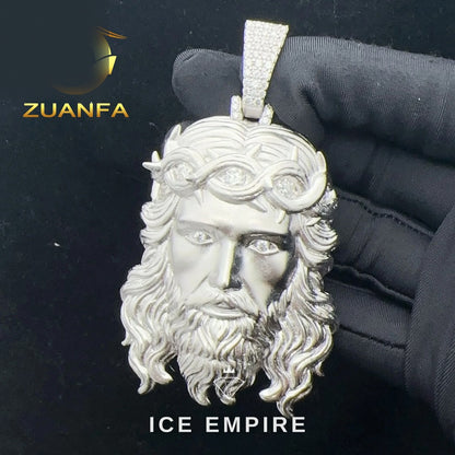 Iced Out Rose Gold Plated Moissanite Pendant