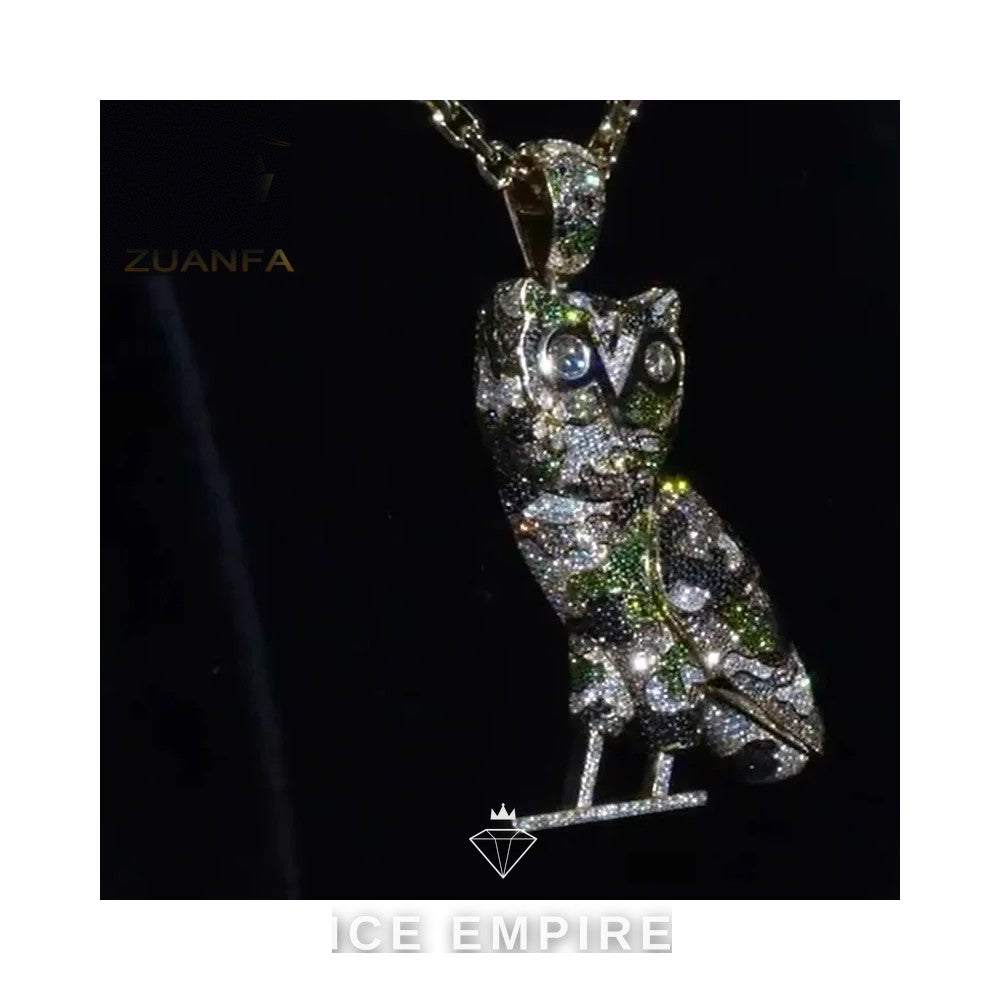 Iced Out 925 Silver Moissanite Pendant