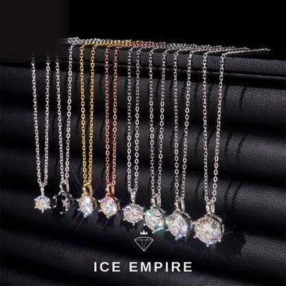 Iced Out Rose Gold Plated Moissanite Cuban Chain