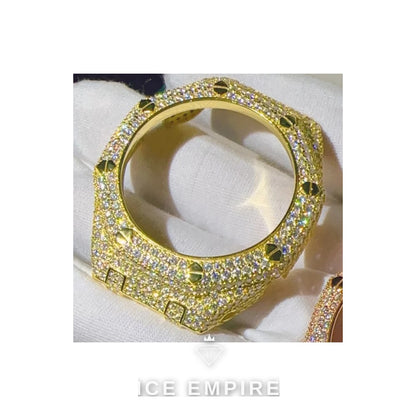 Iced Out 925 Silver Moissanite Watch