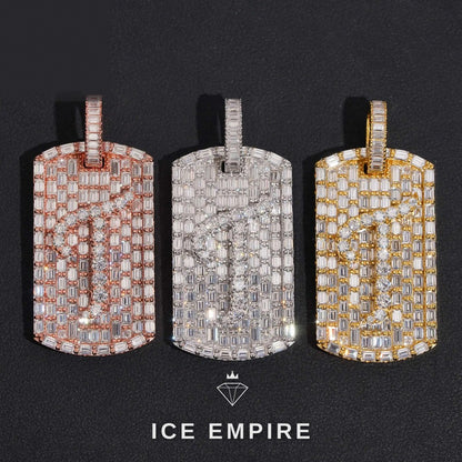 Iced Out Gold Plated Moissanite Pendant