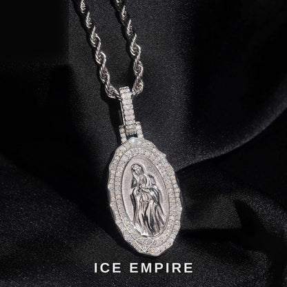 Iced Out 925 Silver Moissanite Pendant