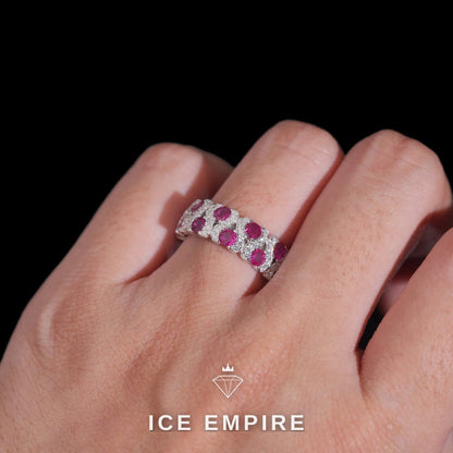 Iced Out 925 Silver Lab Grown Diamond Ring