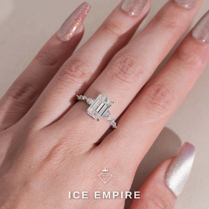 Iced Out Gold Plated Moissanite Wedding Band