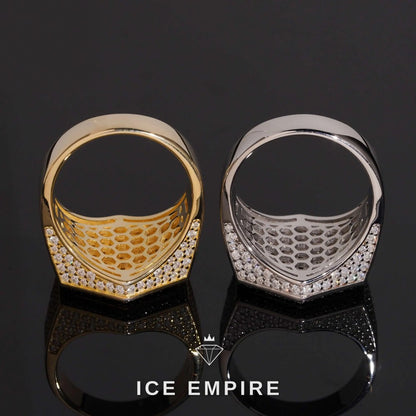 Iced Out Baguette 925 Silver Moissanite Ring