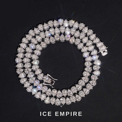 Iced Out Rose Gold Plated Moissanite Cuban Chain