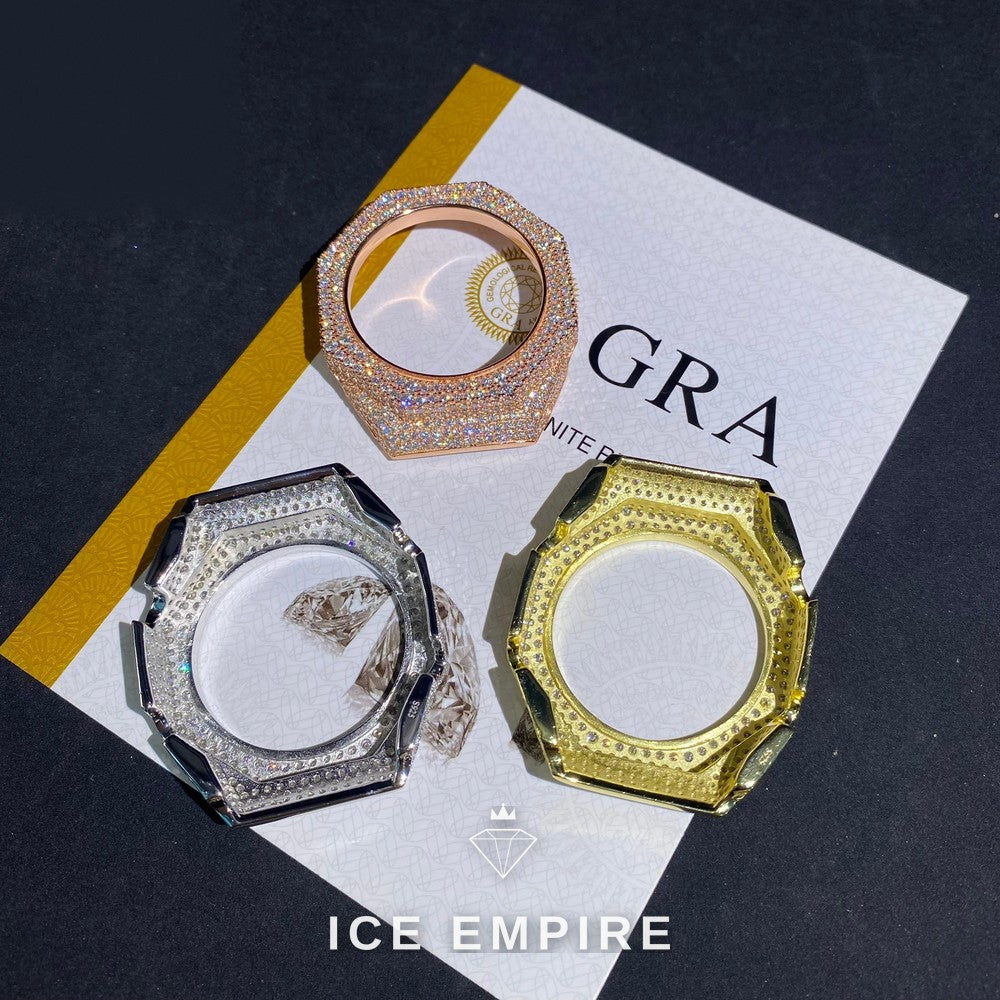 Iced Out 925 Silver Moissanite Watch
