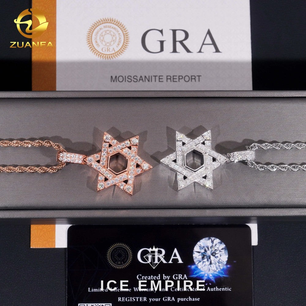 Iced Out 925 Silver Pendant