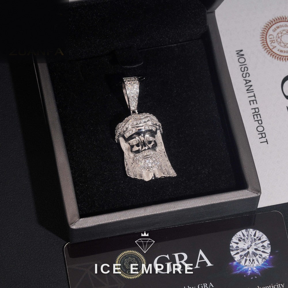 Iced Out 925 Silver Pendant
