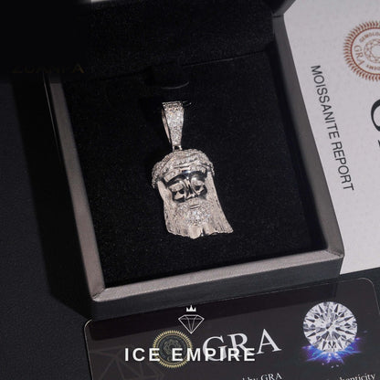 Iced Out 925 Silver Pendant