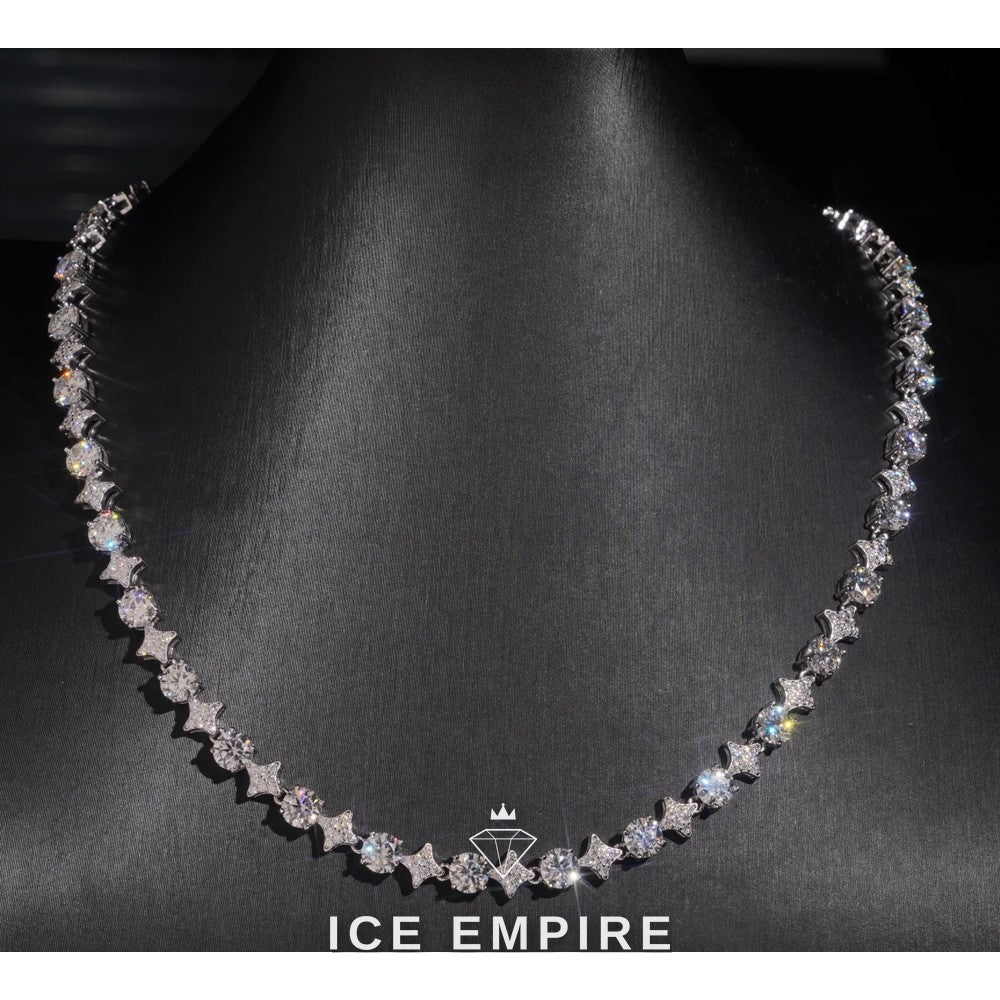 Iced Out Rose Gold Plated Moissanite Cuban Chain