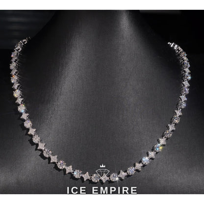 Iced Out Rose Gold Plated Moissanite Cuban Chain