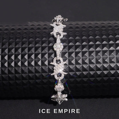 Iced Out 925 Silver Moissanite Cuban Chain
