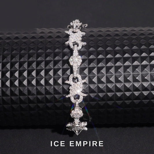 Iced Out 925 Silver Moissanite Cuban Chain