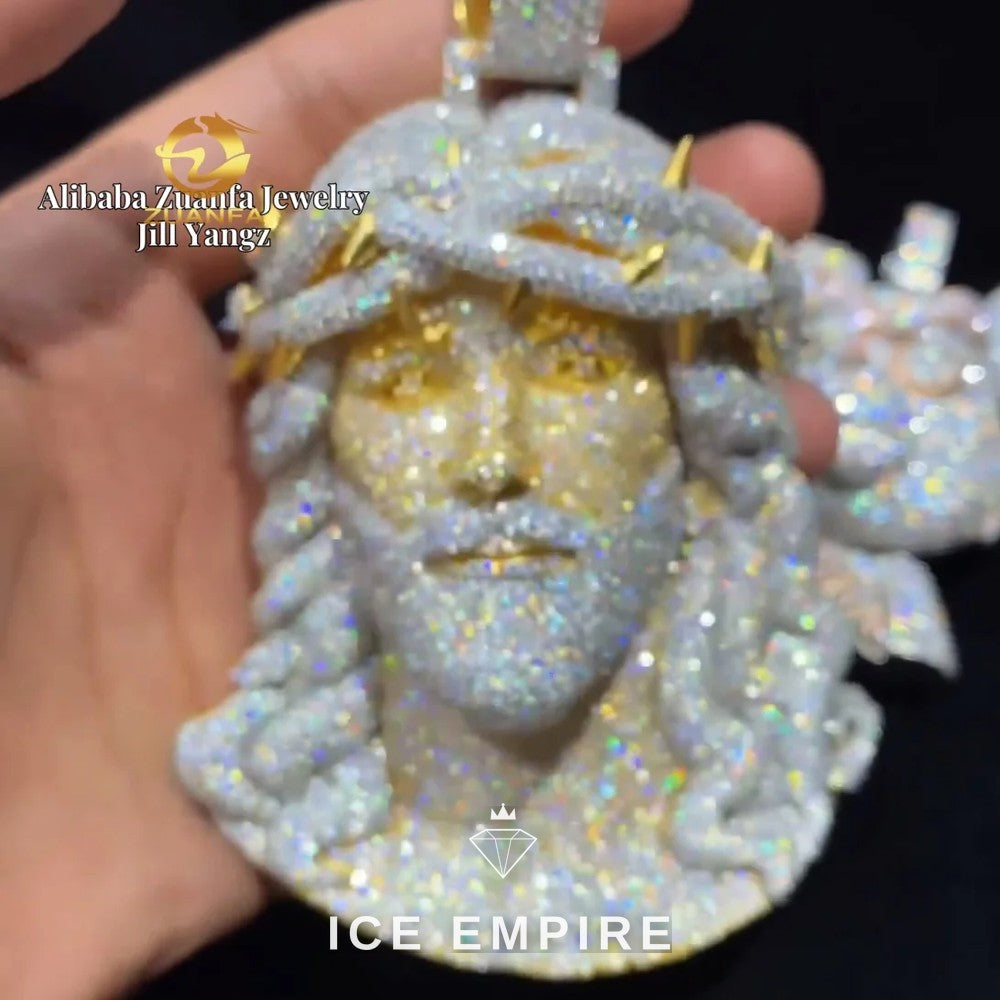 Iced Out 925 Silver Pendant