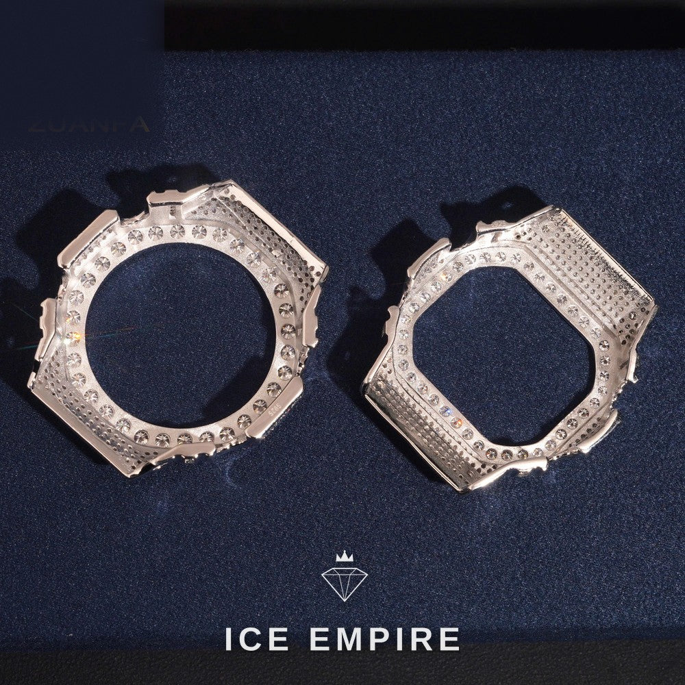 Iced Out 925 Silver Moissanite Watch