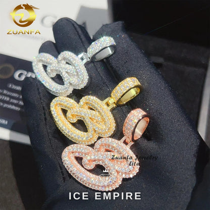 Iced Out 925 Silver Pendant