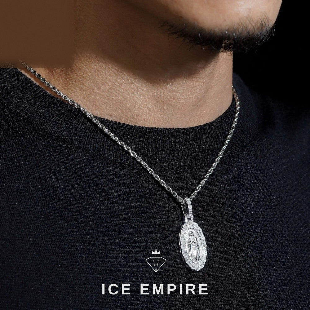 Iced Out Gold Plated Lab Grown Diamond Pendant