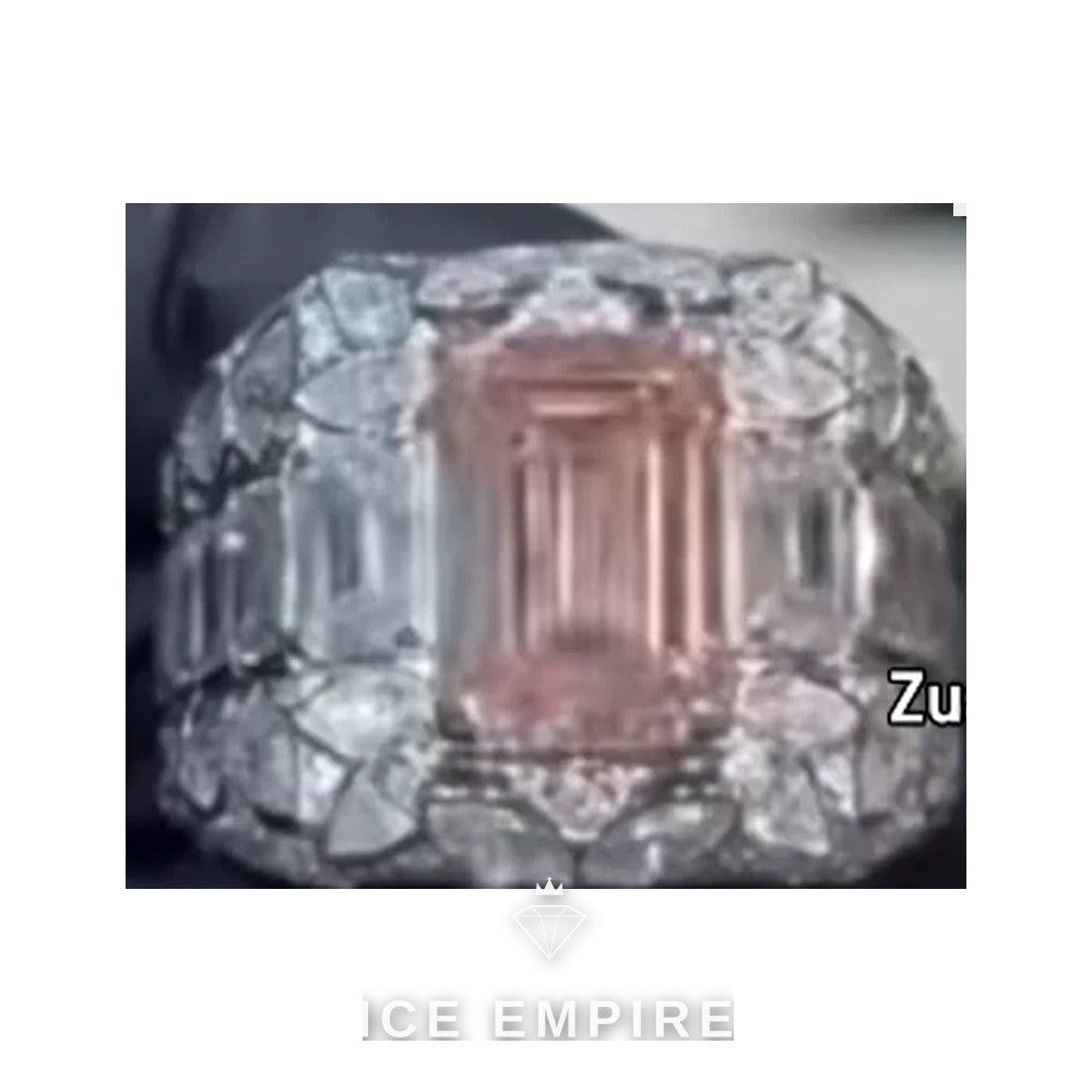 Iced Out 925 Silver Moissanite Ring