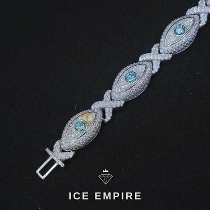 Iced Out Rose Gold Plated Moissanite Cuban Chain
