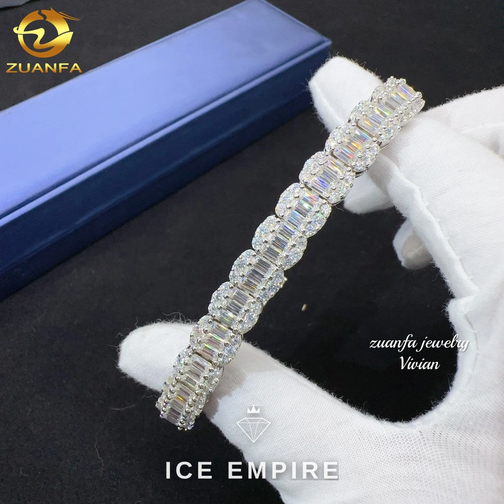 Iced Out Rose Gold Plated Moissanite Cuban Chain