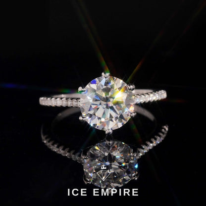 Iced Out Gold Plated Moissanite Wedding Band