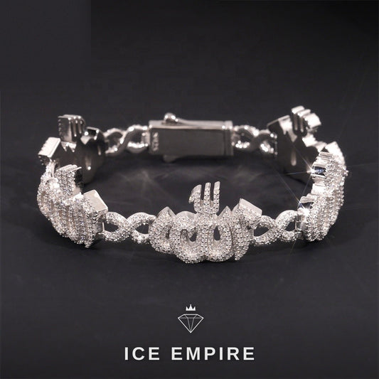 Iced Out Rose Gold Plated Moissanite Bracelet