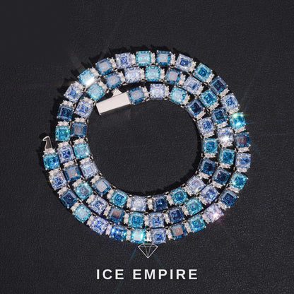 Iced Out Rose Gold Plated Moissanite Cuban Chain