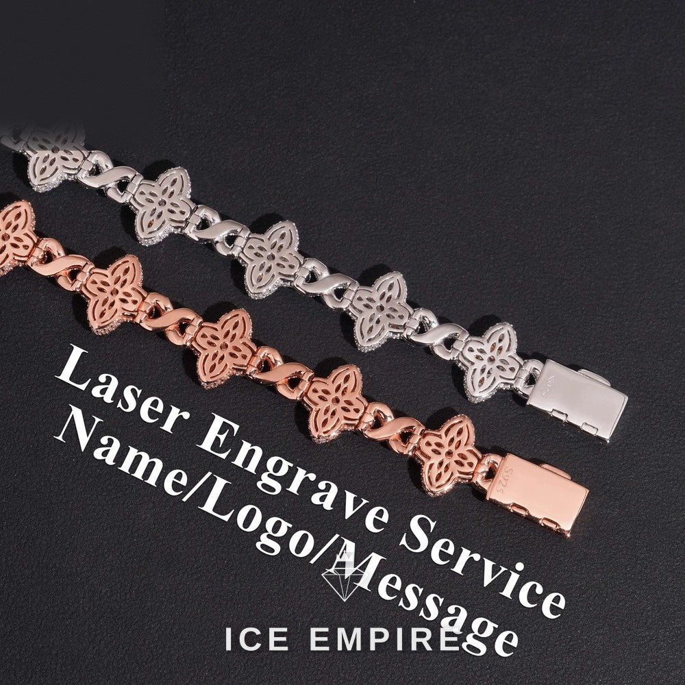 Iced Out 925 Silver Moissanite Cuban Chain