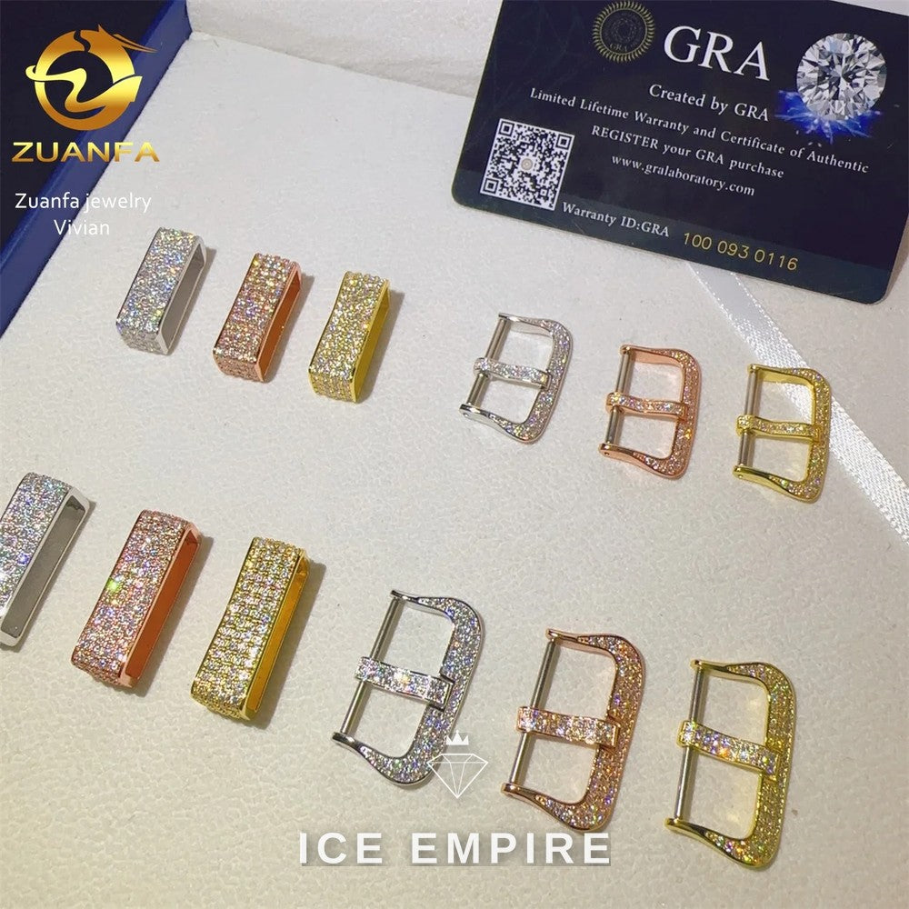 Iced Out 925 Silver Moissanite Watch