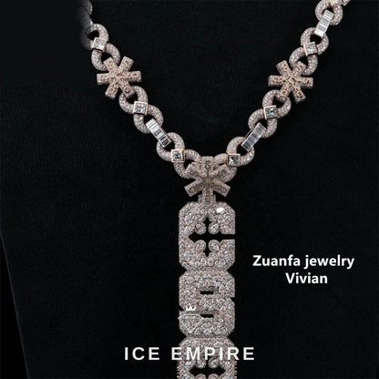 Iced Out 925 Silver Pendant