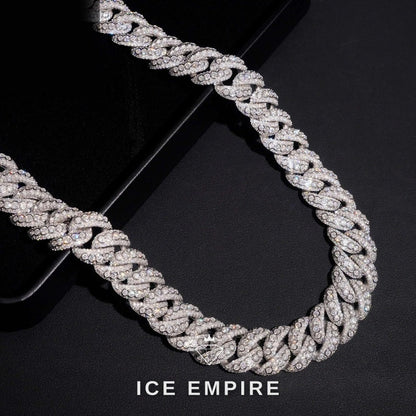 Iced Out Rose Gold Plated Moissanite Cuban Chain