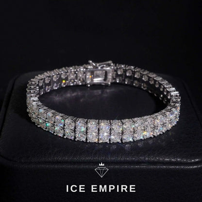 Iced Out 925 Silver Moissanite Tennis Bracelet