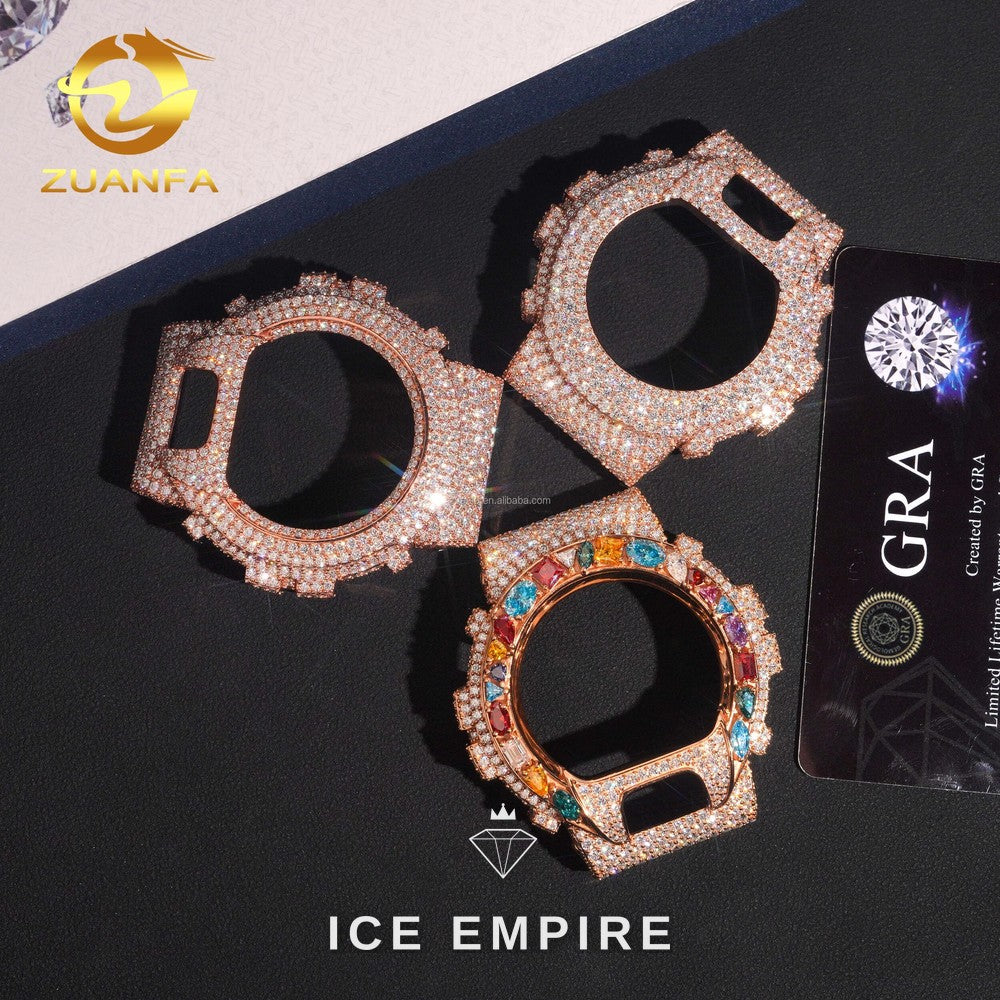 Iced Out 925 Silver Moissanite Watch