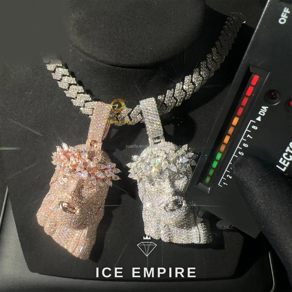 Iced Out 925 Silver Cuban Chain